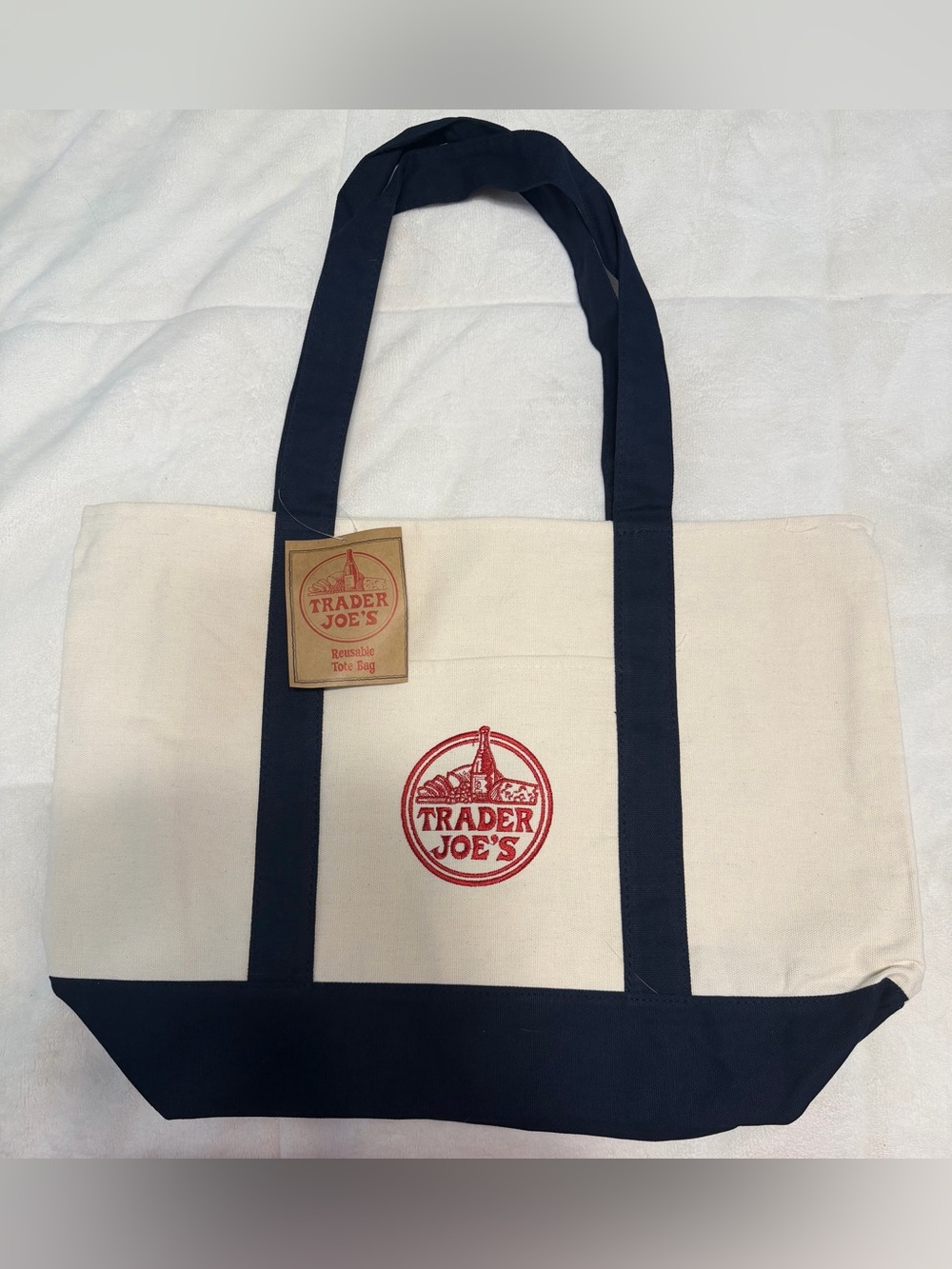 NWT Large Trader Joe’s Canvas Bag
